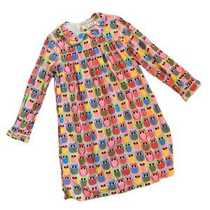 Lourdes Olaire Infantil 100% Rayon Novelty Owl Print Dress 8